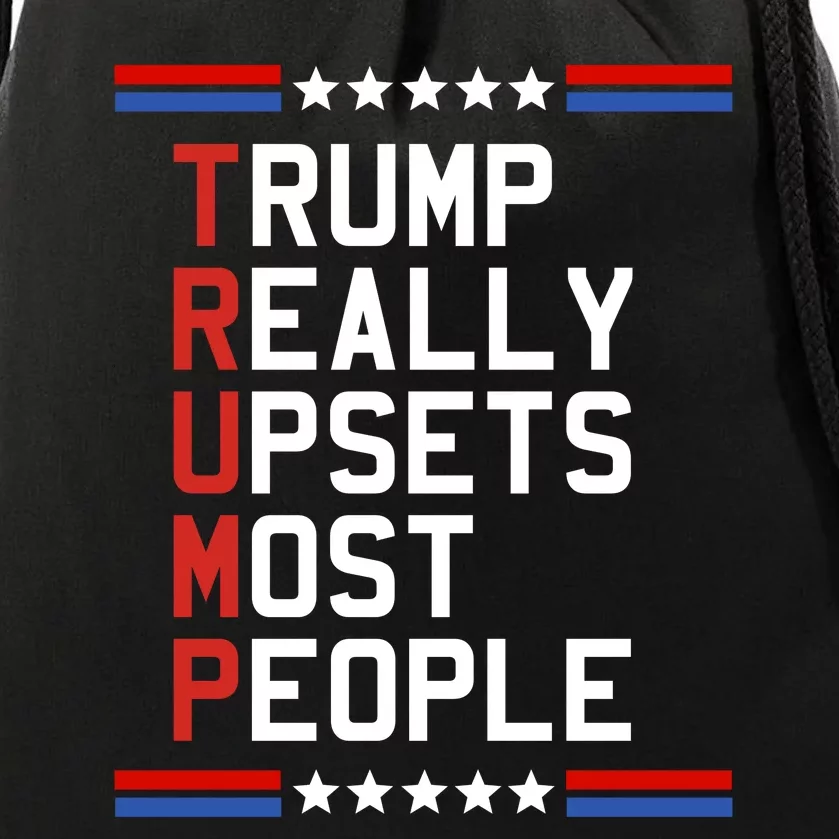 Trump Truth Really Upset Most People Trump 2024 Drawstring Bag