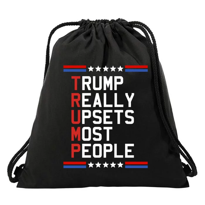 Trump Truth Really Upset Most People Trump 2024 Drawstring Bag