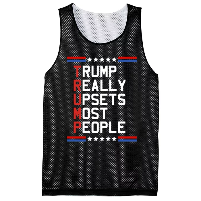 Trump Truth Really Upset Most People Trump 2024 Mesh Reversible Basketball Jersey Tank