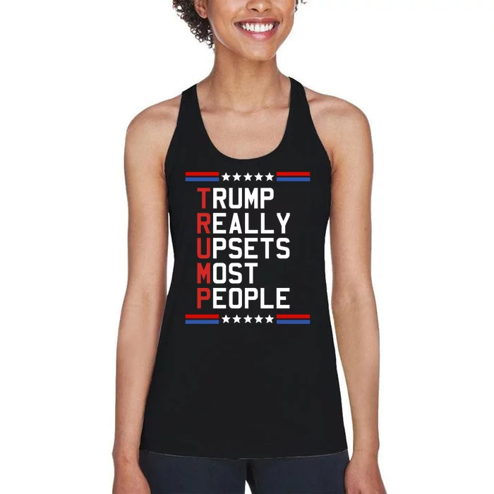 Trump Truth Really Upset Most People Trump 2024 Women's Racerback Tank