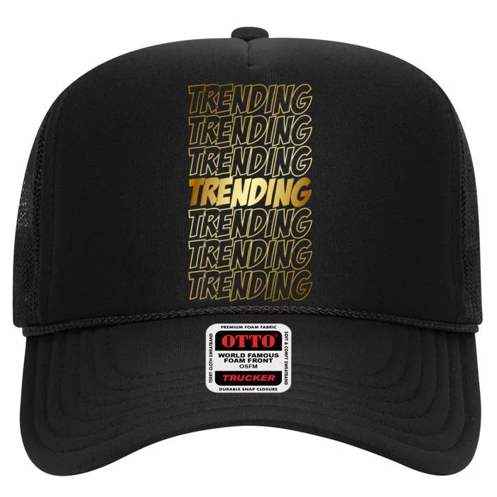 Trending High Crown Mesh Trucker Hat