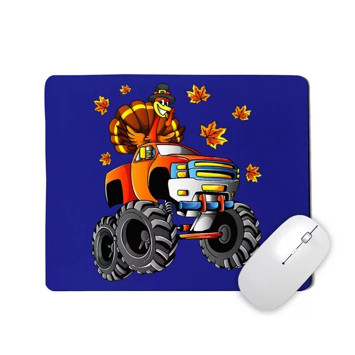 Thanksgiving Turkey Riding Monster Truck Mousepad