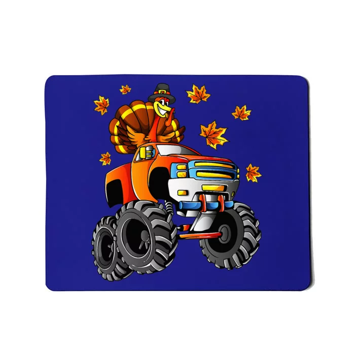 Thanksgiving Turkey Riding Monster Truck Mousepad