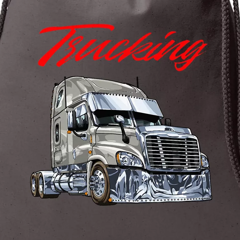 Trucking Drawstring Bag