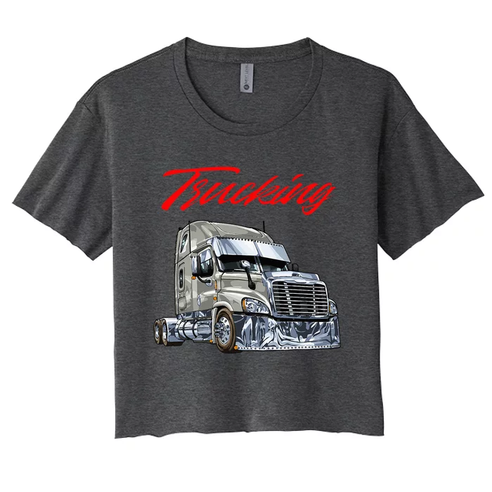 Trucking Women's Crop Top Tee