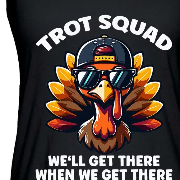 Thanksgiving Turkey Running Gear Turkey Trot Ladies Essential Flowy Tank