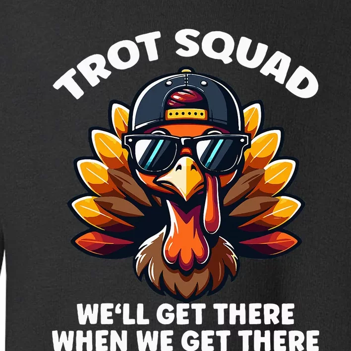 Thanksgiving Turkey Running Gear Turkey Trot Toddler Sweatshirt