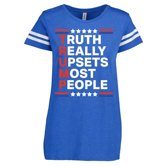 Trump Truth Really Upsets Most People Enza Ladies Jersey Football T-Shirt