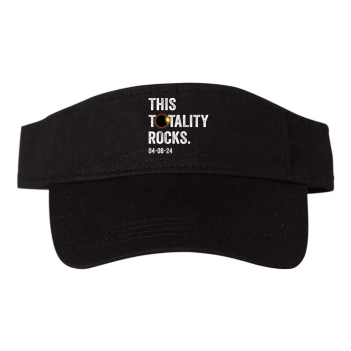 This Totality Rocks Funny Total Solar Eclipse April 8 2024 Valucap Bio-Washed Visor