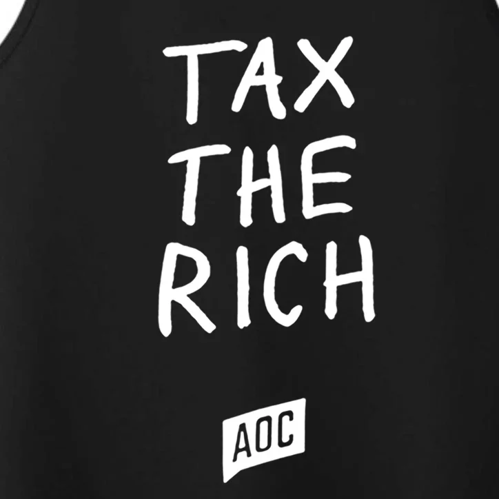 Tax The Rich AOC Performance Tank