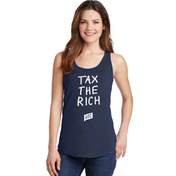 Tax The Rich AOC Ladies Essential Tank