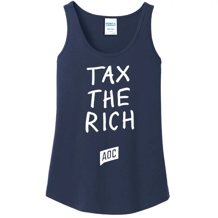 Tax The Rich AOC Ladies Essential Tank