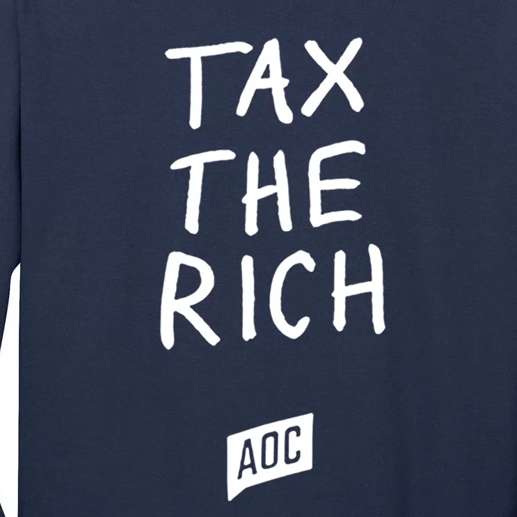 Tax The Rich AOC Tall Long Sleeve T-Shirt