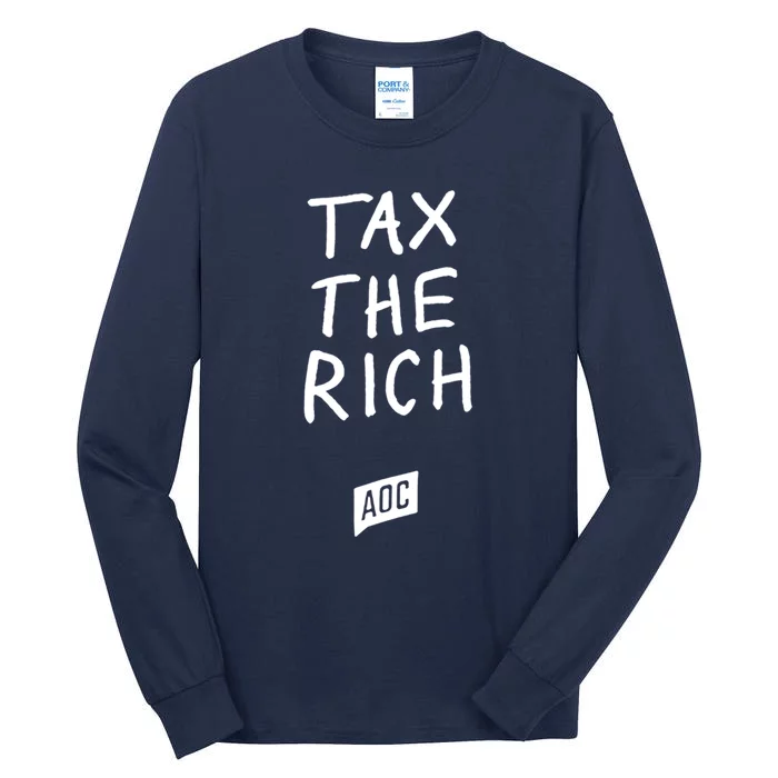 Tax The Rich AOC Tall Long Sleeve T-Shirt