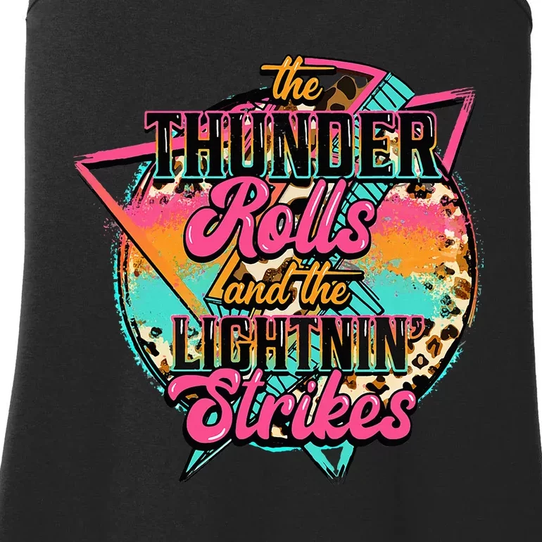 The Thunder Rolls And The Lightnin Beats Flash Ladies Essential Tank