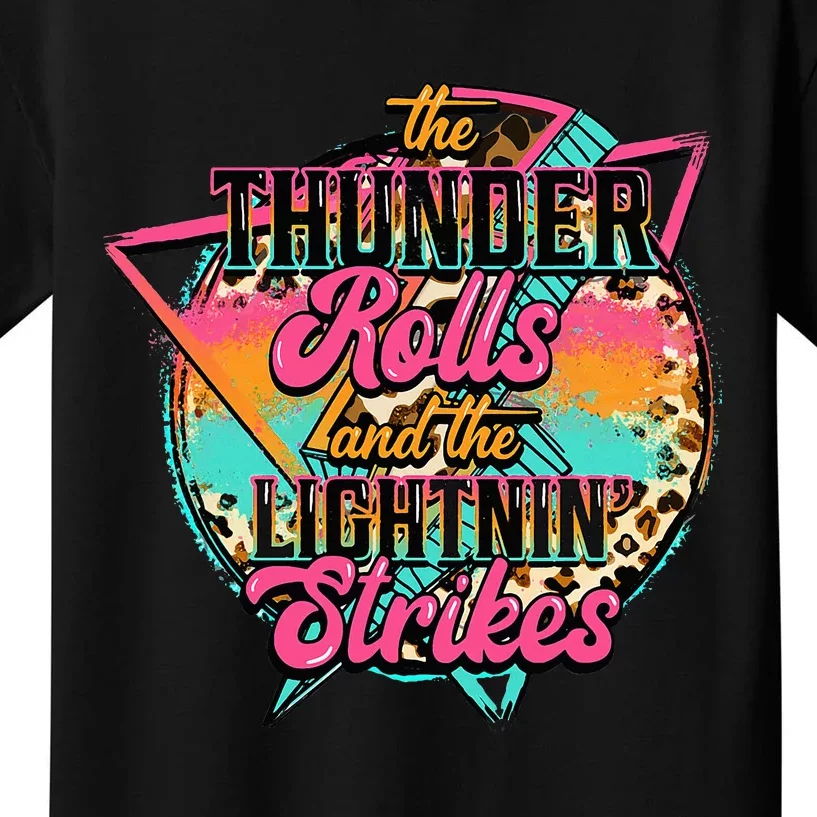 The Thunder Rolls And The Lightnin Beats Flash Kids T-Shirt