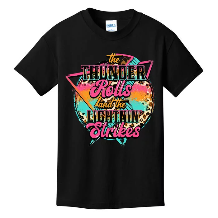 The Thunder Rolls And The Lightnin Beats Flash Kids T-Shirt