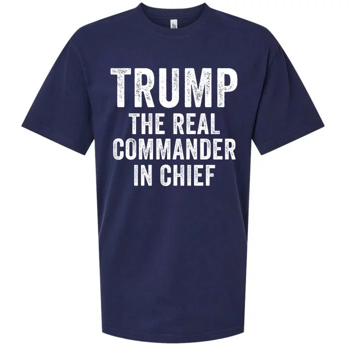 Trump The Real Commander In Chief Trump 2024 Trump Was Right About Everything Sueded Cloud Jersey T-Shirt