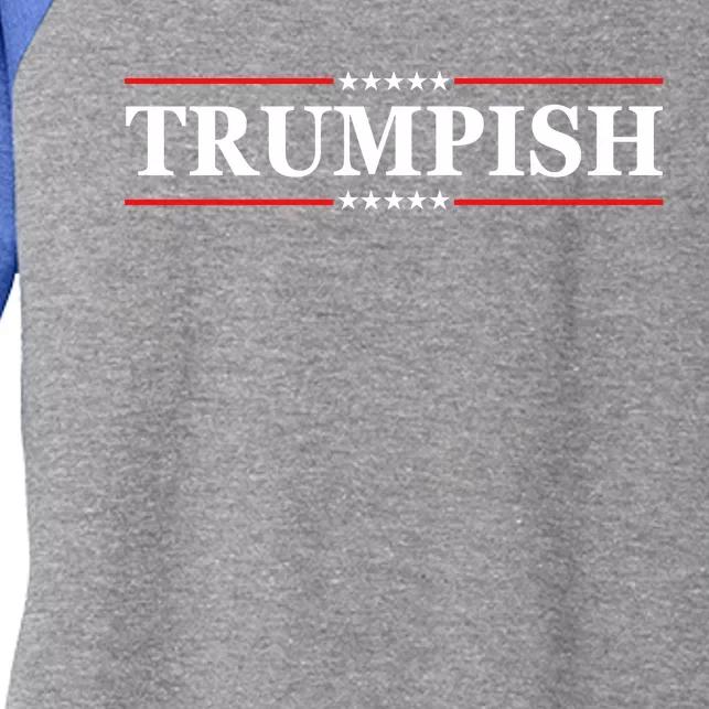 Trumpish Women's Tri-Blend 3/4-Sleeve Raglan Shirt