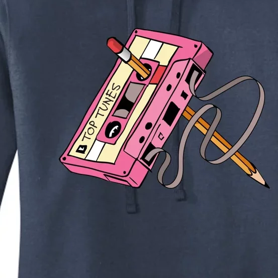 Top Tunes Retro 80s Back To School Women's Pullover Hoodie