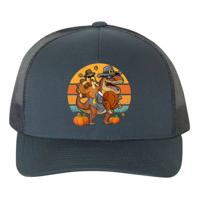 Thanksgiving Turkey Riding T Rex Dinosaur Toddler Boys Meaningful Gift Yupoong Adult 5-Panel Trucker Hat