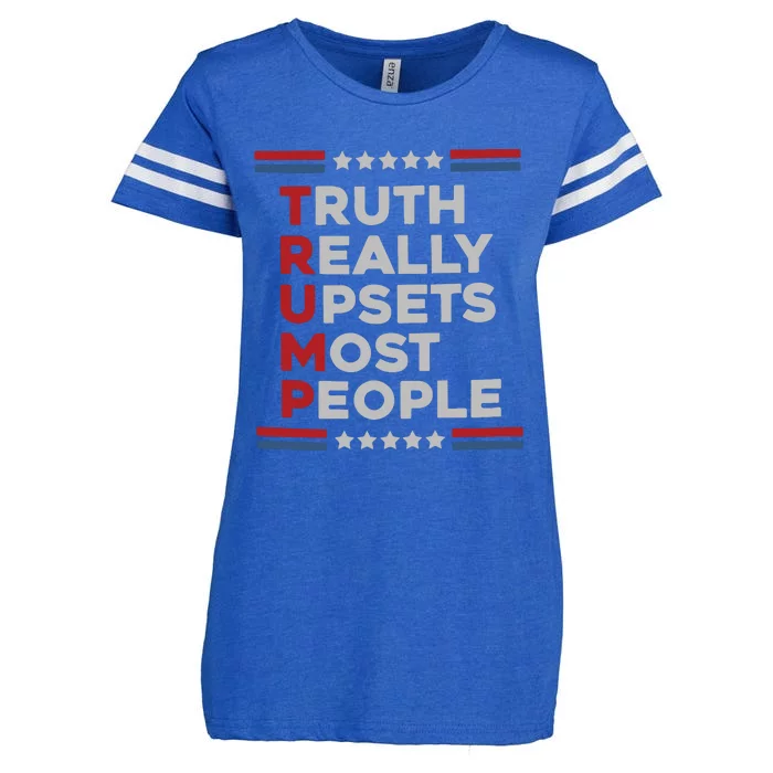 Trump Truth Really Upsets Most People Enza Ladies Jersey Football T-Shirt