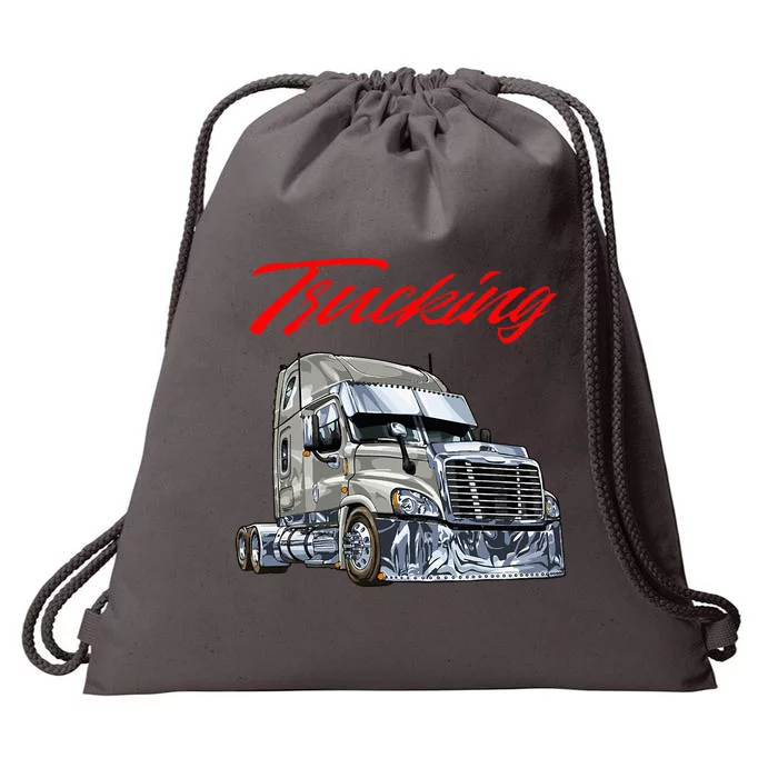 Trucking Drawstring Bag