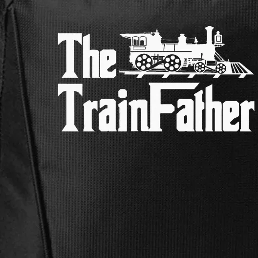 The Trainfather  Railroad Model Train Collector Conductor City Backpack