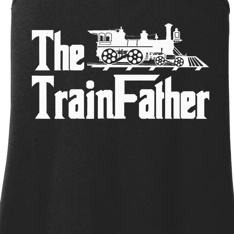 The Trainfather  Railroad Model Train Collector Conductor Ladies Essential Tank