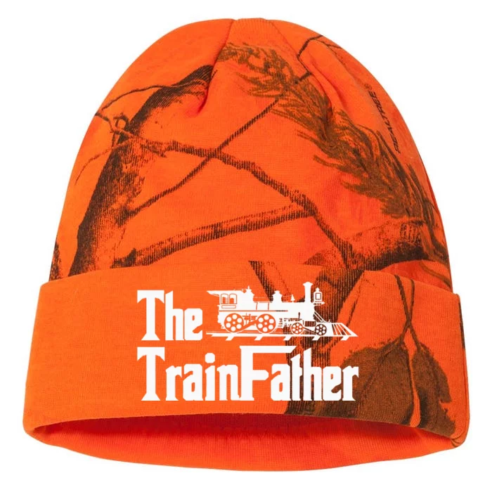 The Trainfather  Railroad Model Train Collector Conductor Kati - 12in Camo Beanie