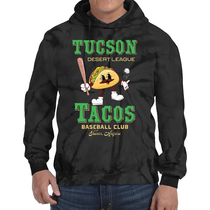 Tucson Tacos Retro Minor League Baseball Team Tie Dye Hoodie