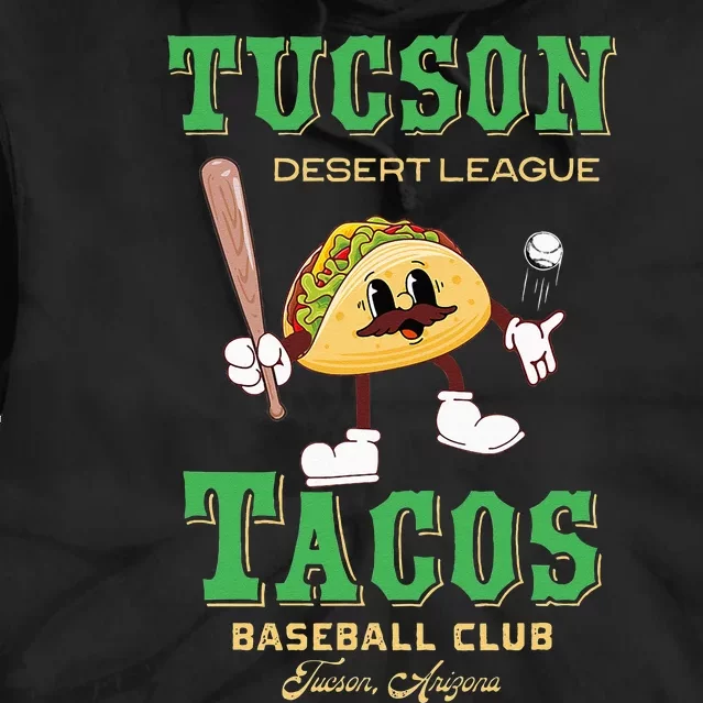 Tucson Tacos Retro Minor League Baseball Team Tie Dye Hoodie