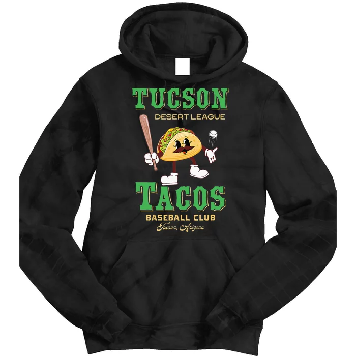 Tucson Tacos Retro Minor League Baseball Team Tie Dye Hoodie