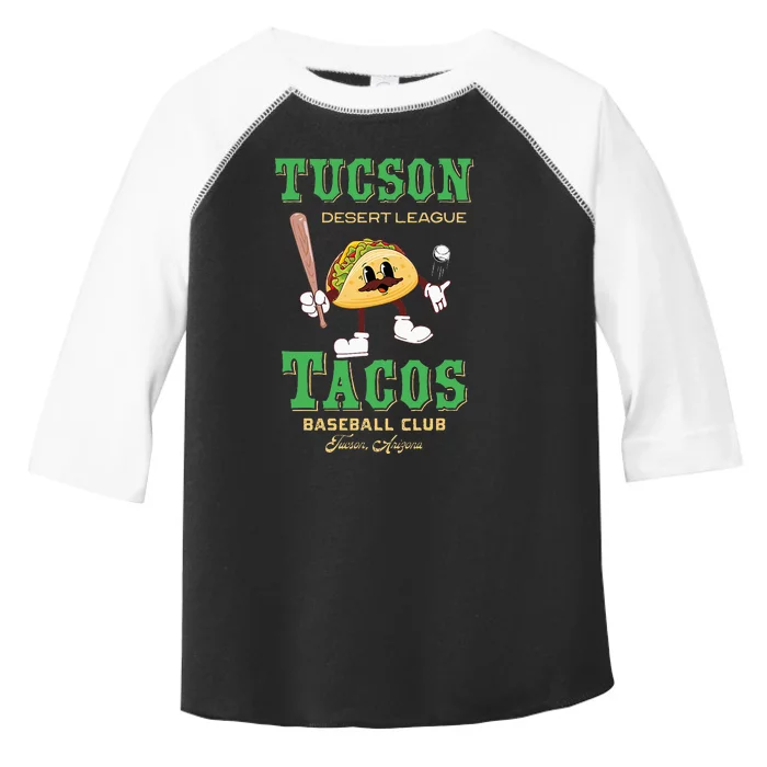 Tucson Tacos Retro Minor League Baseball Team Toddler Fine Jersey T-Shirt