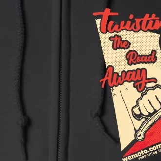 Twisting The Road Away Full Zip Hoodie