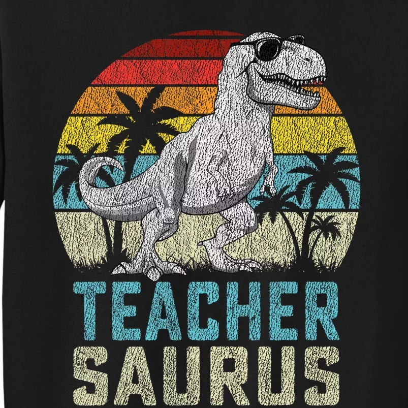 Teachersaurus T Rex Dinosaur Teacher Saurus FatherS Family Sweatshirt