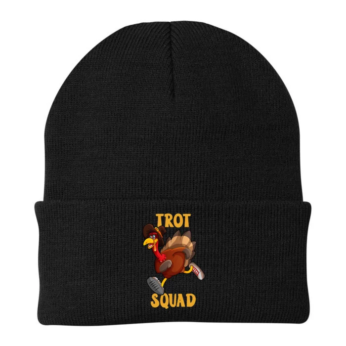 Turkey Trot Squad Funny Thanksgiving Day 5K Run Pilgrim Knit Cap Winter Beanie