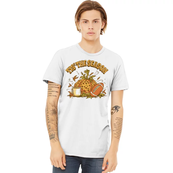 Tis The Season Football Pumpkin Premium T-Shirt
