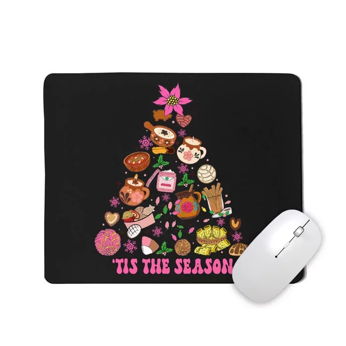 Tis The Season Mexican Christmas Tree Tamales Pan Dulce Mousepad