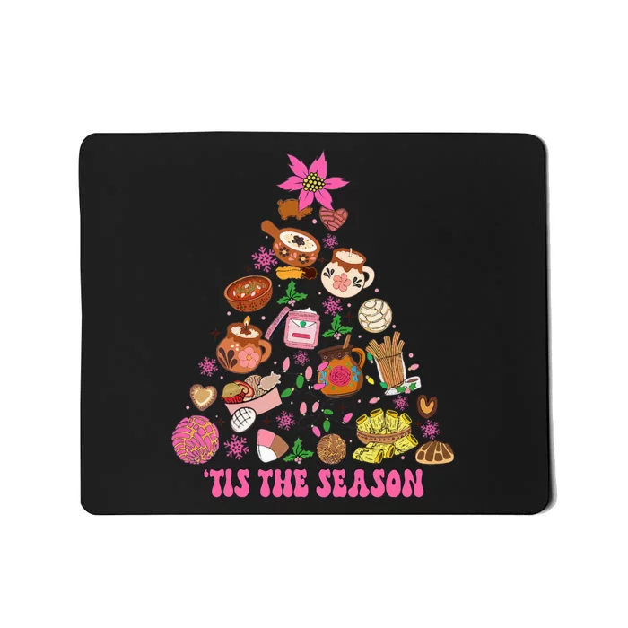 Tis The Season Mexican Christmas Tree Tamales Pan Dulce Mousepad