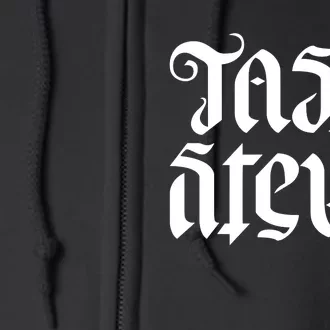 Teno.Gg Tasty Steve Ambigram Full Zip Hoodie