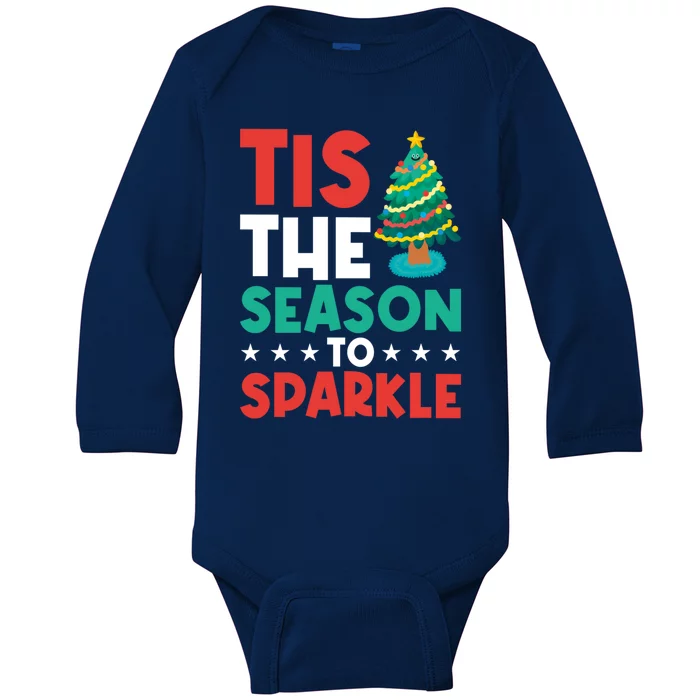 Tis The Season To Cute Gift Baby Long Sleeve Bodysuit