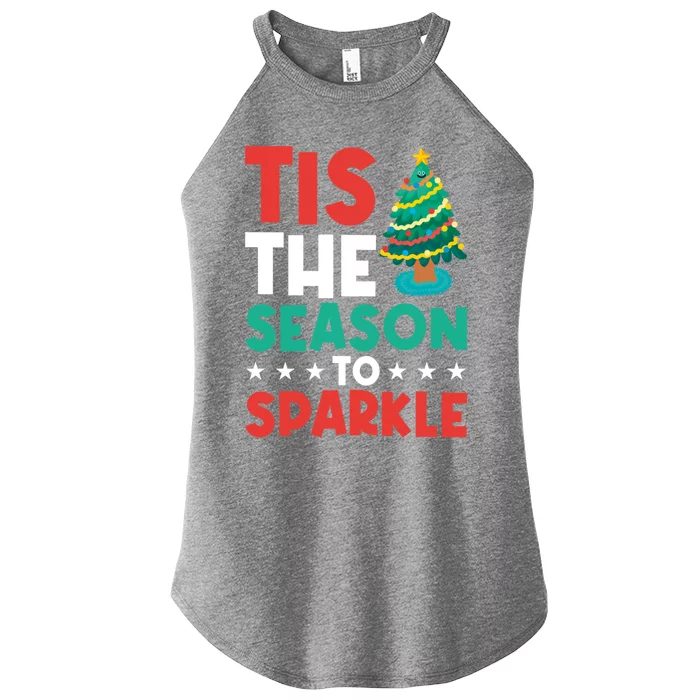 Tis The Season To Cute Gift Women’s Perfect Tri Rocker Tank