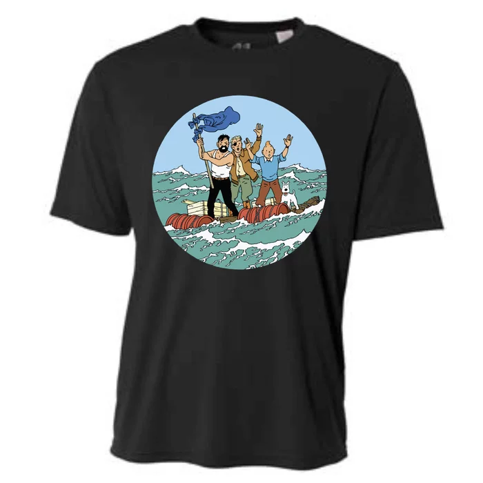 Tin Tin Sea Adventure With Captain Haddock Cooling Performance Crew T-Shirt