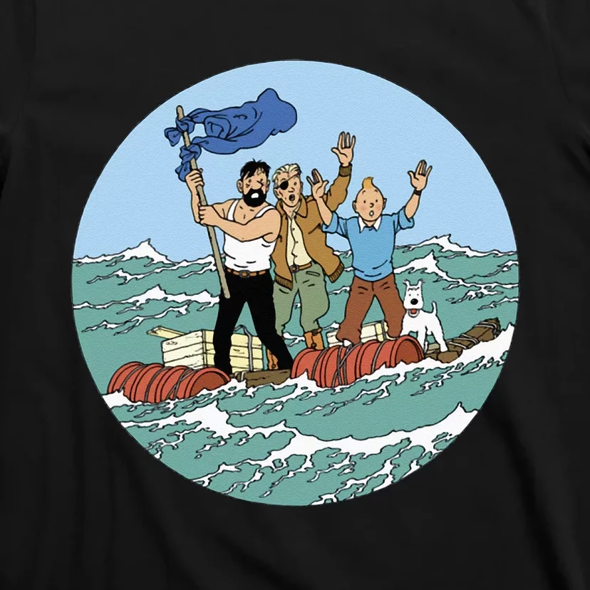 Tin Tin Sea Adventure With Captain Haddock T-Shirt