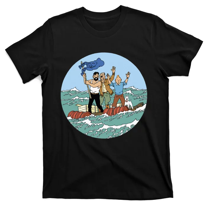 Tin Tin Sea Adventure With Captain Haddock T-Shirt