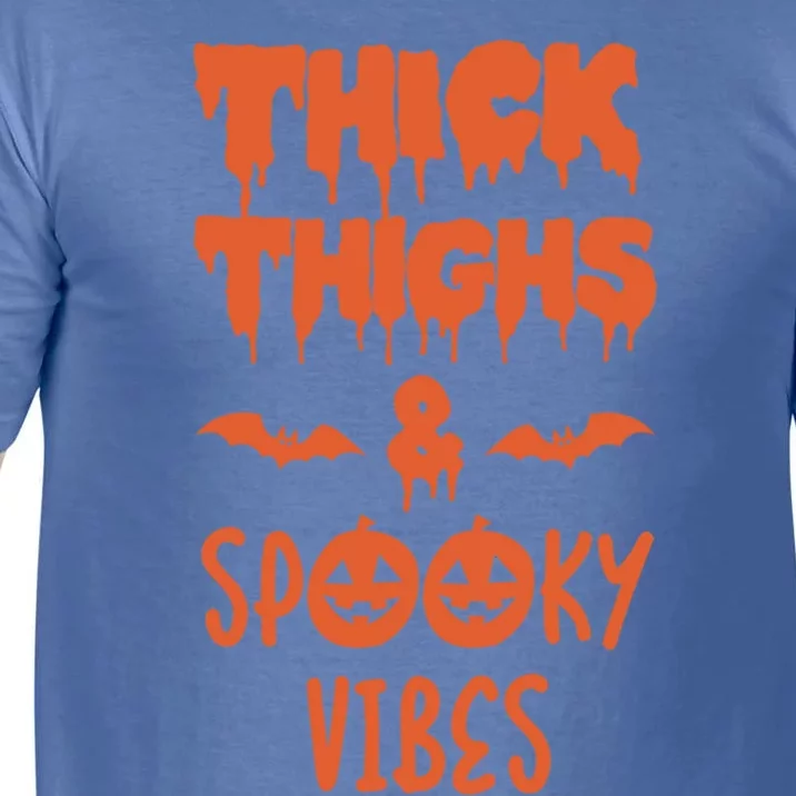 Thick Thighs Spooky Vibes Halloween Gift Comfort Colors T-Shirt