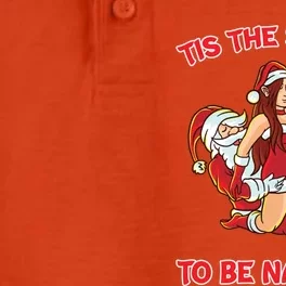 Tis The Season To Be Naughty Humping Santa Claus Love Couple Meaningful Gift Dry Zone Grid Performance Polo