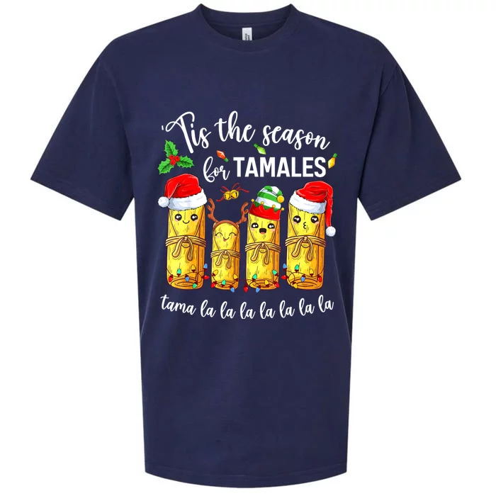 Tis The Season For Tamales Christmas Holiday Mexican Food Sueded Cloud Jersey T-Shirt