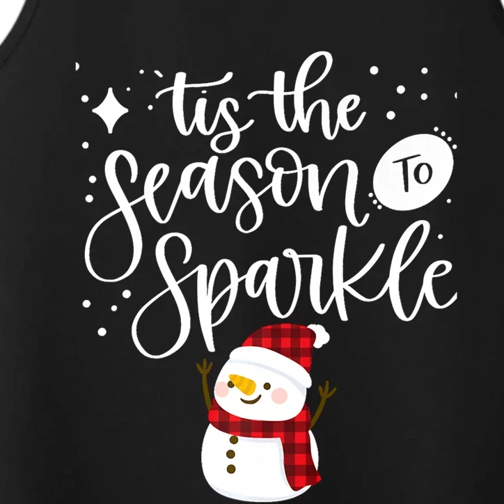 Tis The Season To Winter Christmas Snow Holiday Great Gift Performance Tank